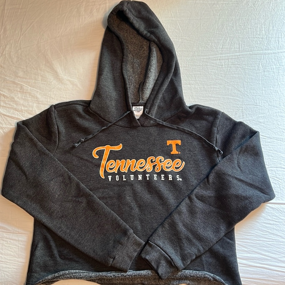 Tennessee volunteers dark gray cropped hoodie Size Medium